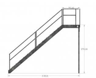 Escalier de conteneur 2024