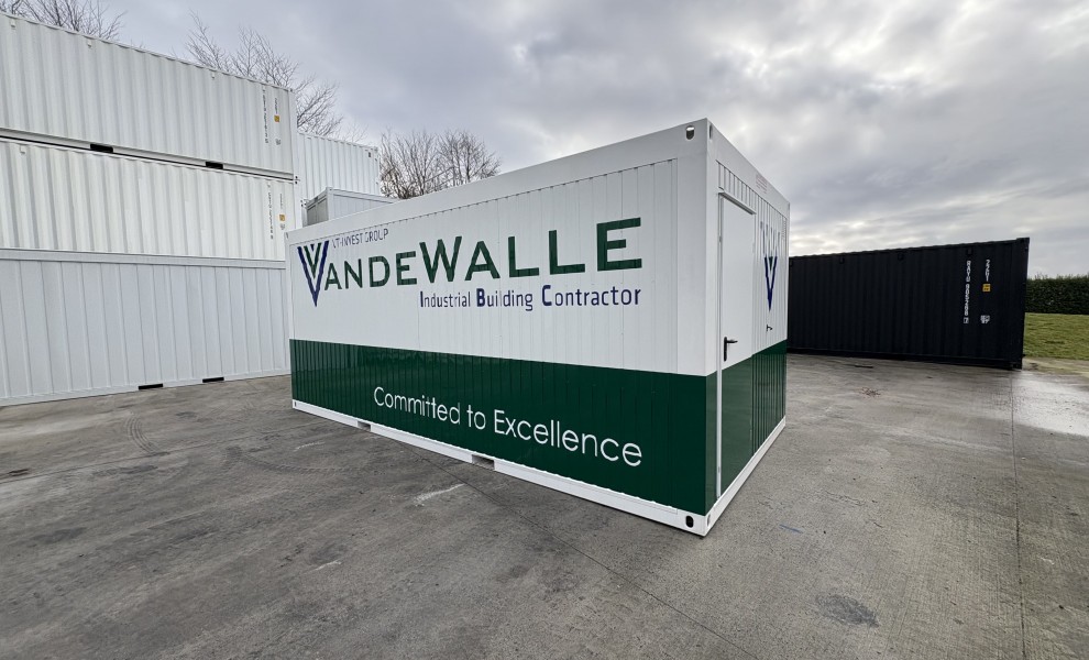 6x3m_van de walle_bureelcontainer met logo