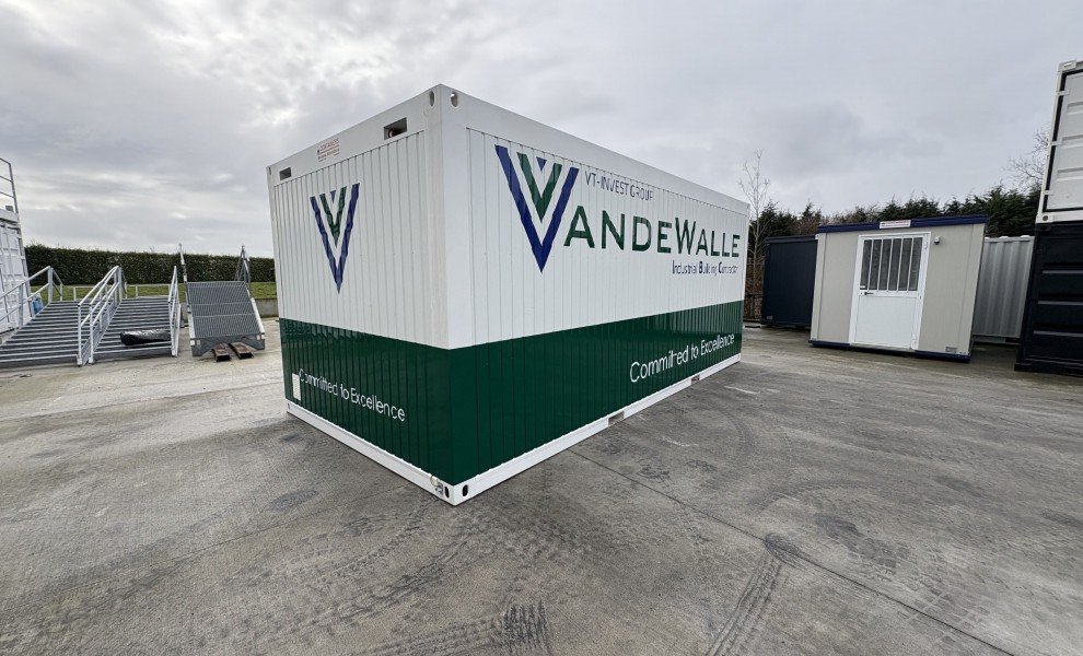 6x3m_van de walle_bureelcontainer met logo