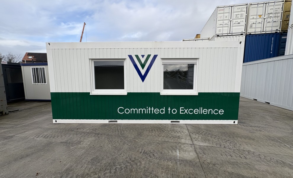 6x3m_van de walle_bureelcontainer met logo