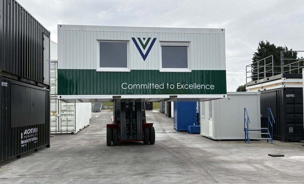 6x3m_van de walle_bureelcontainer met logo