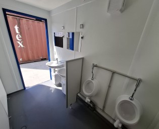 NEW 10FT SANITARY CONTAINER WITH 2 TOILETS - CLASSIC LINE