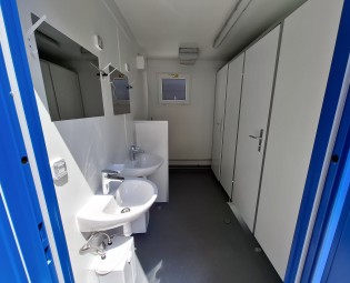 NEW 10FT SANITARY CONTAINER WITH 2 TOILETS - CLASSIC LINE